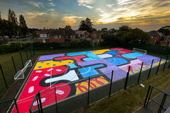 Lincoln Mural with Suregrip- School Playground