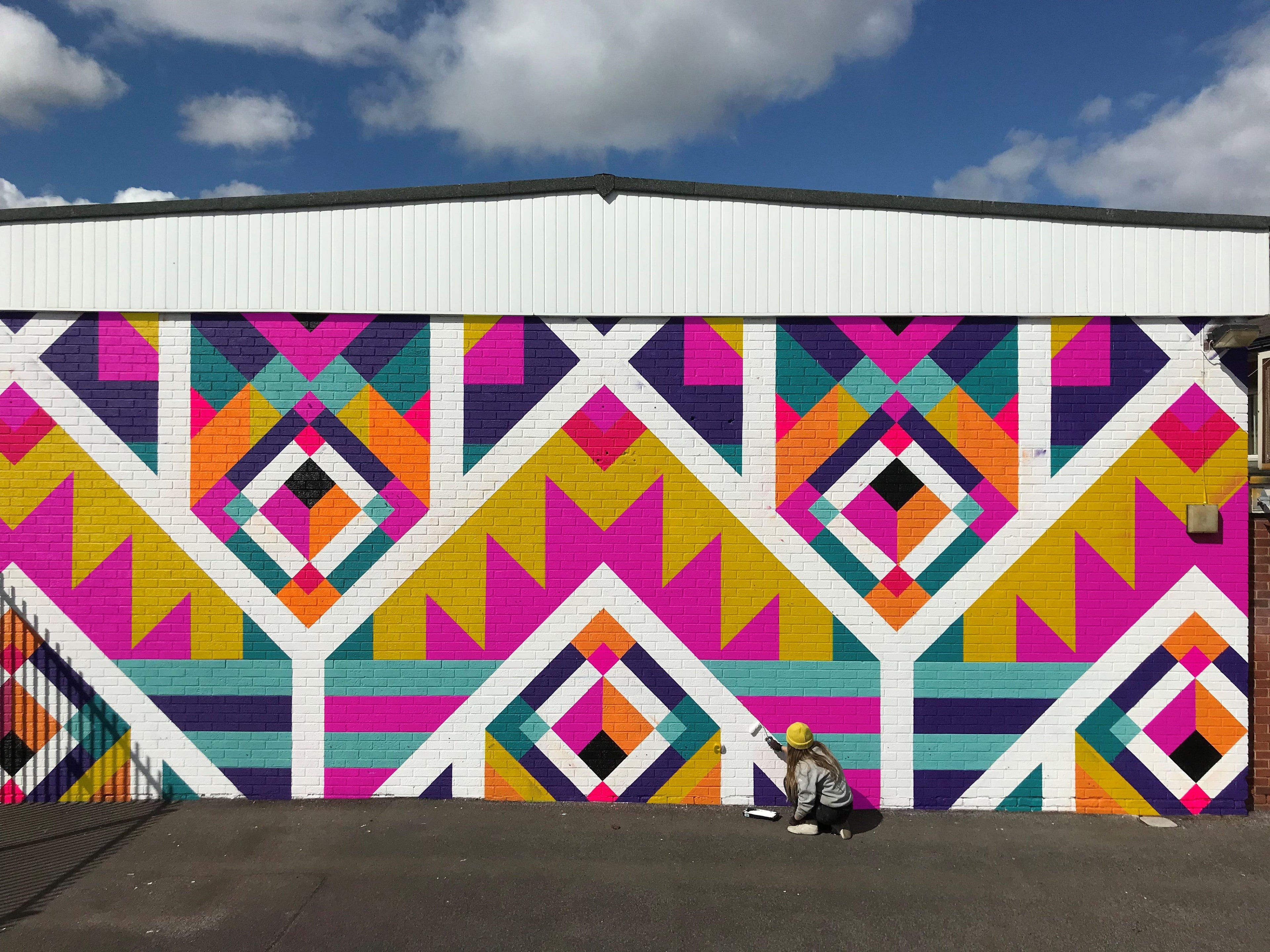 Acrylic Floor Paint Mural