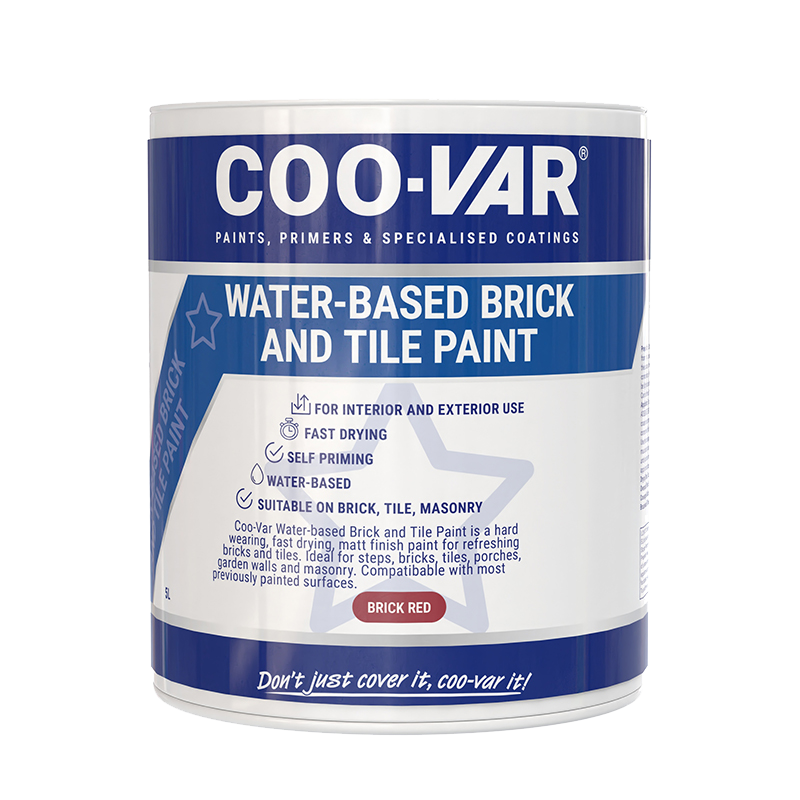 Coo-Var brick and tile paint matt red