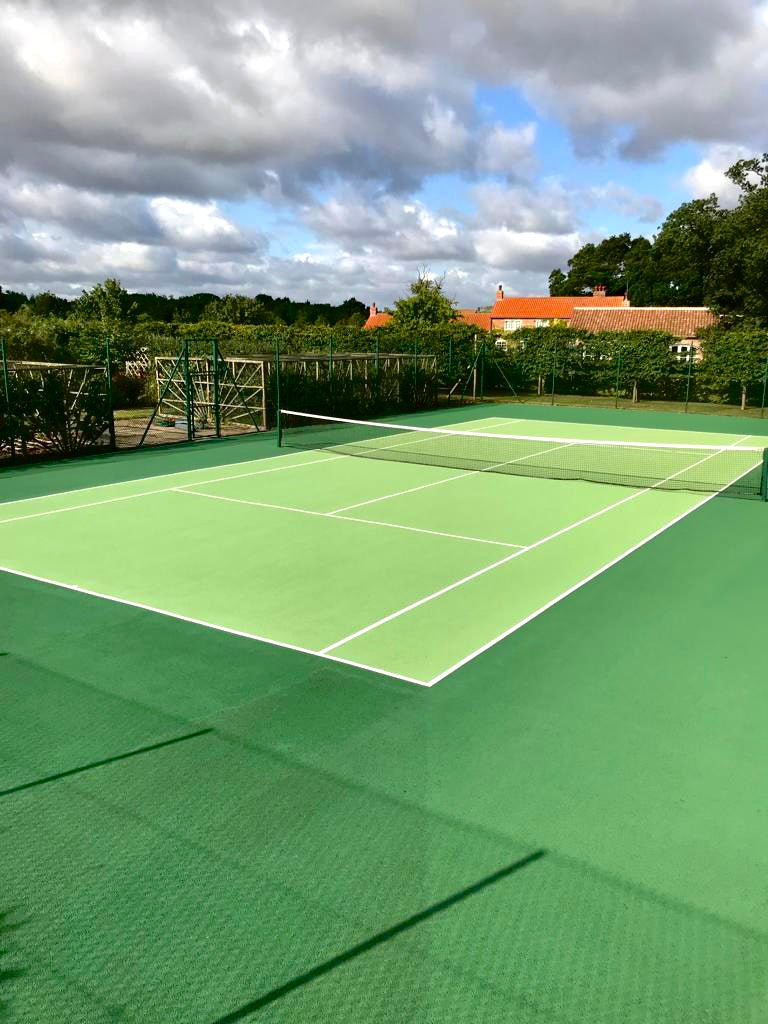 Tennis Court with Coo-Var Tennis Court paint 