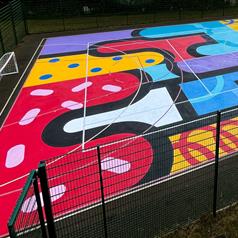 Lincoln Mural with Suregrip - School Playground